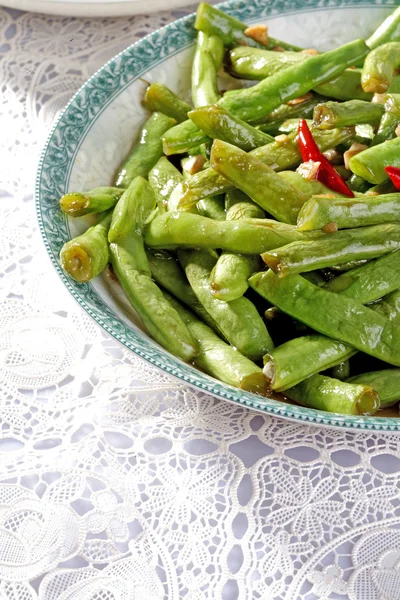Green Beans and Garlic — Stock Photo, Image