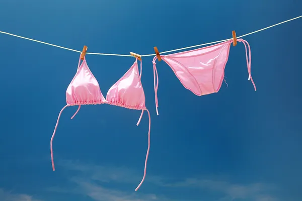 Bra merah muda dan celana — Stok Foto