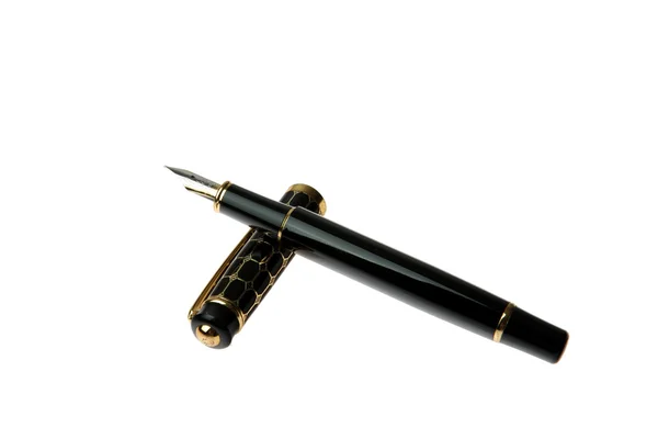 Черная ручка — стоковое фото