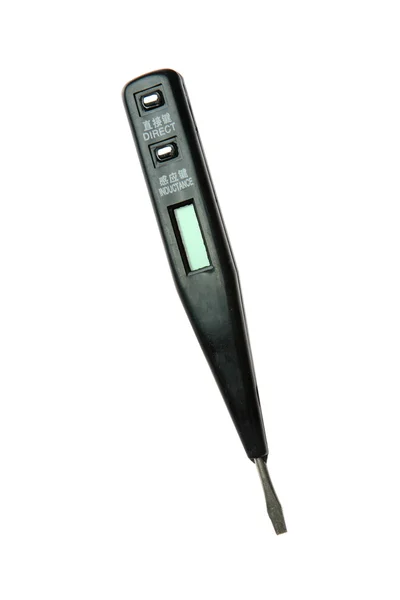 Elektronische thermometer geïsoleerd op witte achtergrond — Stockfoto