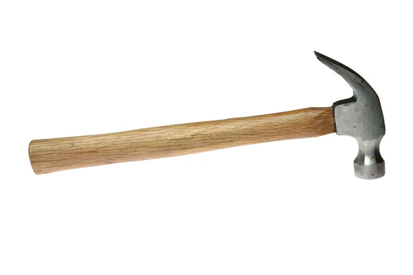 Um martelo de cabo de madeira , — Fotografia de Stock