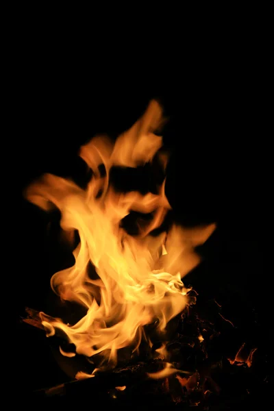 Płonący ogień — Zdjęcie stockowe