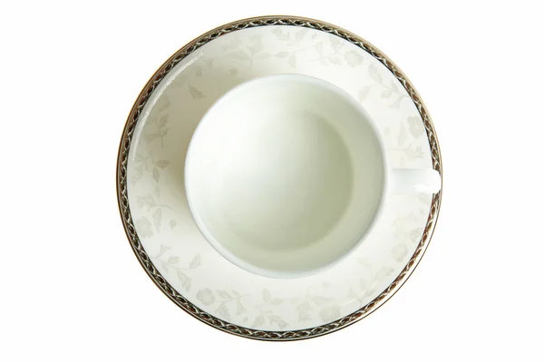 Кавова чашка і тарілка — стокове фото