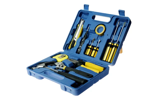 Caja de herramientas azul — Foto de Stock