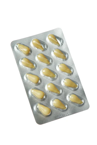 stock image Tablets and vitamins isolated on white