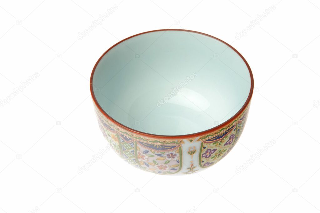 A bowl with white background