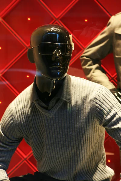 Men's clothing on shop mannequin — Stock Photo, Image