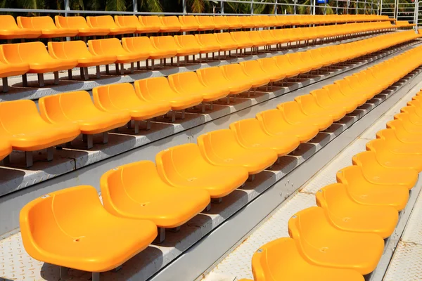 stock image Bright yellow stadium seats