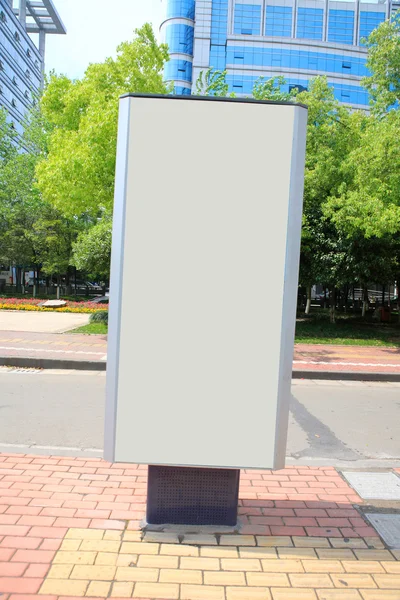 Billboard parada de autobús — Foto de Stock