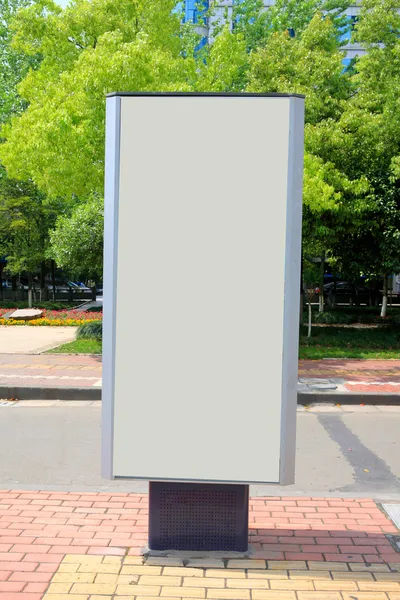 Przystanek autobusowy billboard — Zdjęcie stockowe