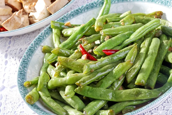 Green Beans and Garlic — Stock Photo, Image
