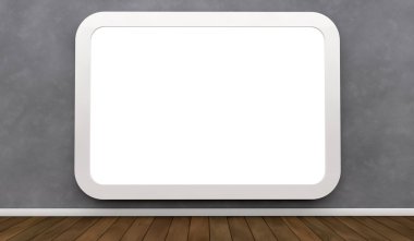 bir duvara billboard