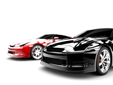 Two cars clipart