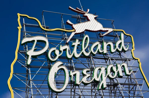 Portland. Oregon znak — Zdjęcie stockowe