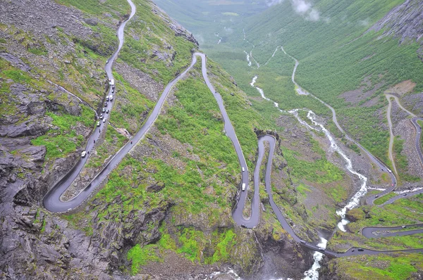 Trollstigen mountain road, Norsko — Stock fotografie
