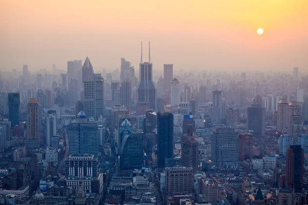 stock image Shanghai at dusk