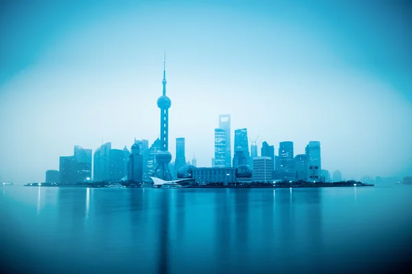 Shanghai con alba — Foto Stock