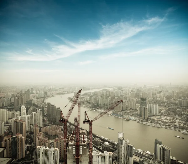 Entwicklung in Shanghai — Stockfoto