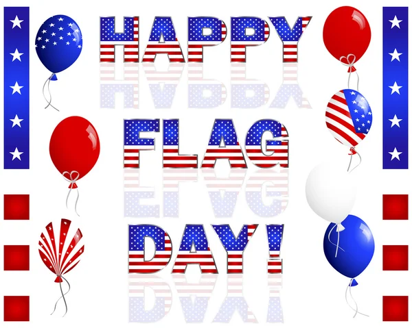Happy Flag Day. — Stock Vector