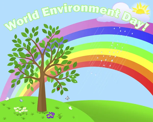 Día Mundial del Medio Ambiente. — Archivo Imágenes Vectoriales