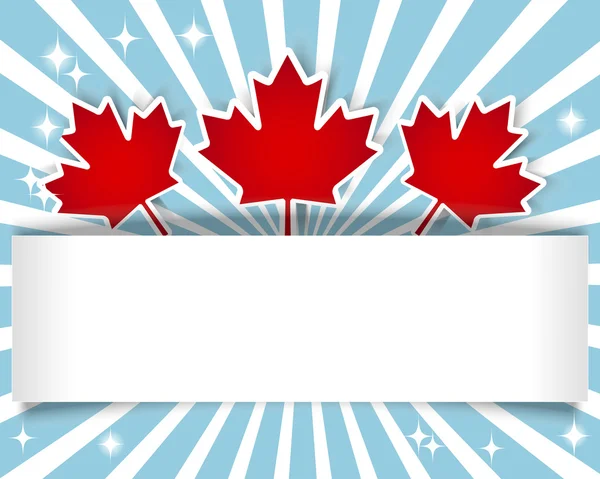 Banner zum Kanada-Tag. — Stockvektor