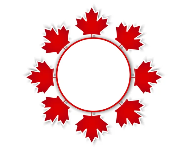 Αυτοκόλλητα ημέρα Καναδά. — Διανυσματικό Αρχείο