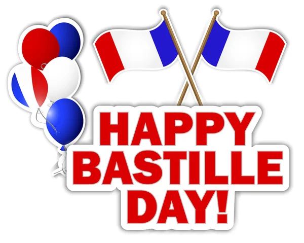 Bastille Day stickers. — Stockvector