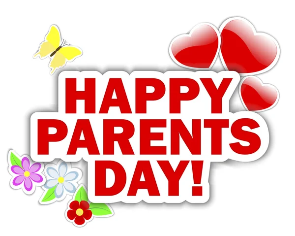 Parents day stickers. — Stock Vector