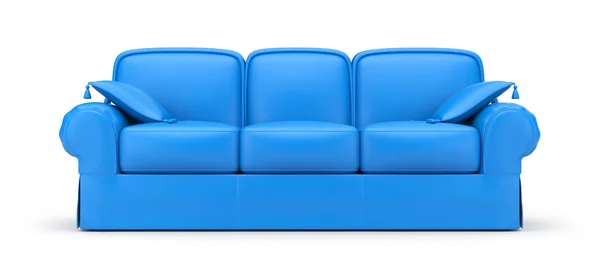 Sofá azul — Fotografia de Stock