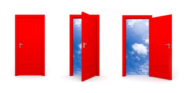 Dörren till sky — Stockfoto