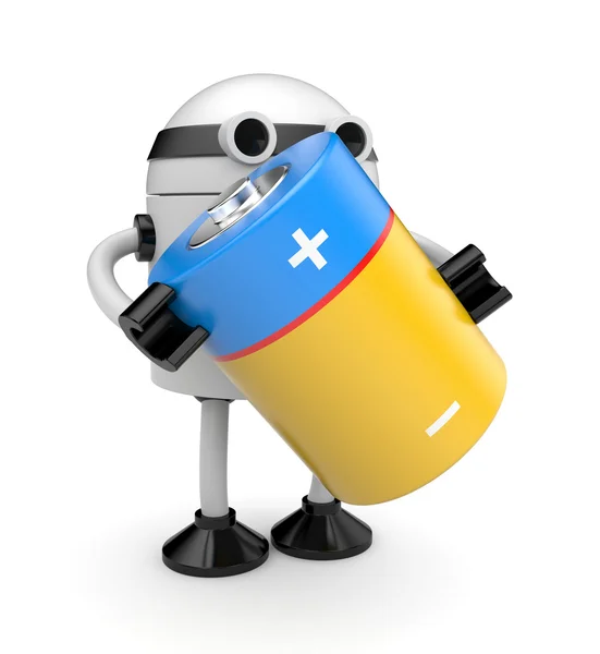 Robô com bateria — Fotografia de Stock