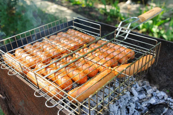 stock image Grilled sausages