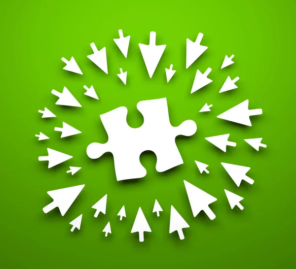 Background with puzzle — Stock Photo, Image