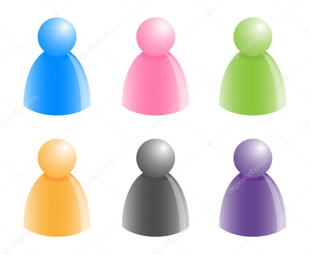 Colorful simply figures