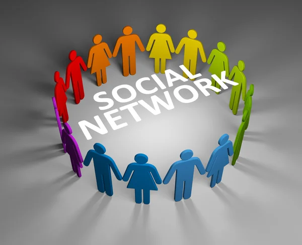 Konzept des sozialen Netzwerks — Stockfoto