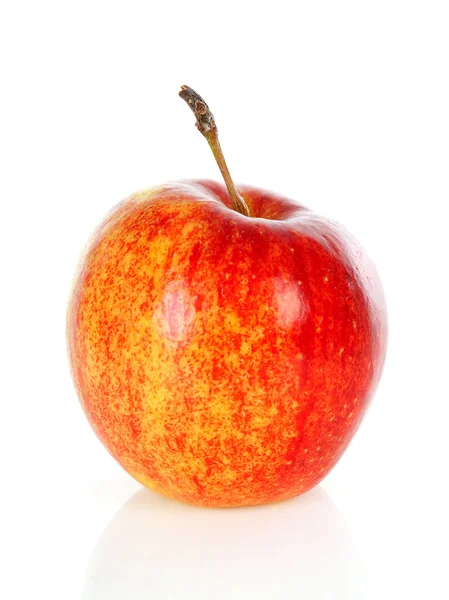 Jeden czerwone jabłko — Zdjęcie stockowe