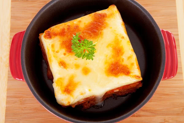 Lasagna dinner — Stock Photo, Image