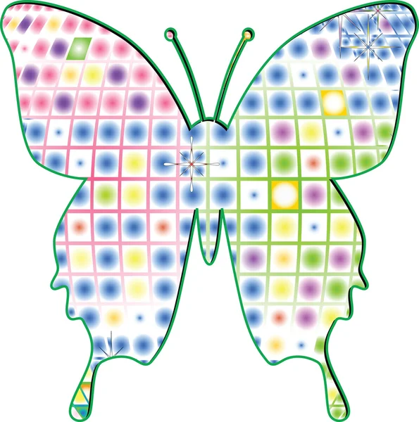 Вектор багатобарвної метелик — стоковий вектор