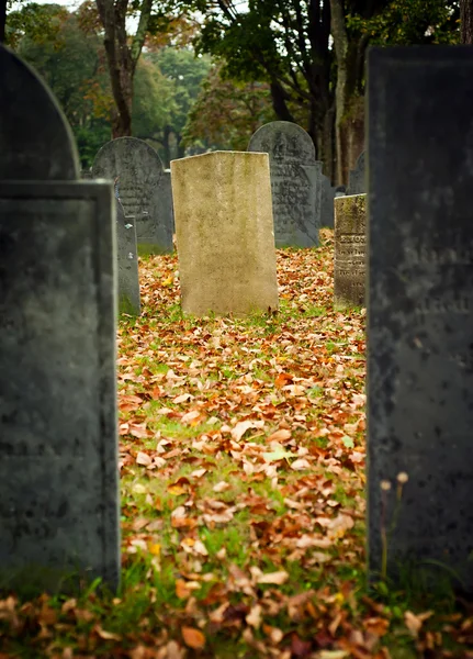 Fall graveyard — Stock Photo, Image