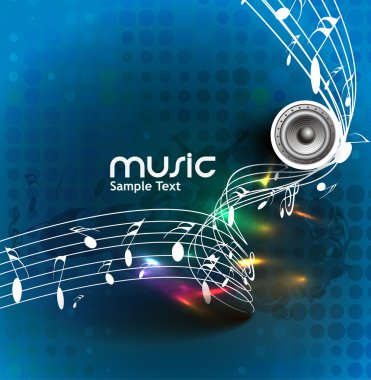 Abstract music dance background clipart