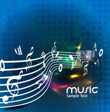 Abstract music dance background clipart