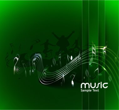 Abstract music dance background clipart