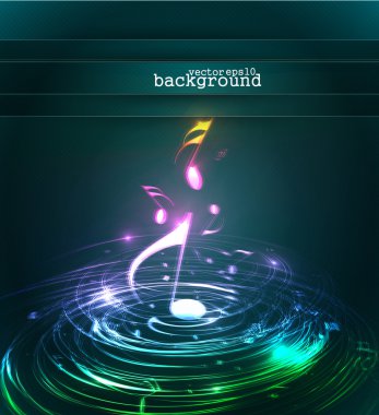 Abstract music background clipart