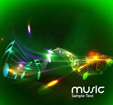 Abstract music background clipart