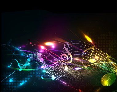 Abstract music background clipart