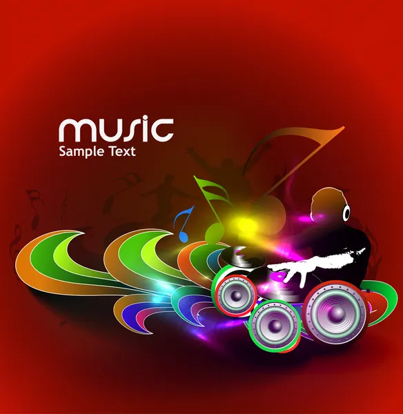 Abstract music dance background — Stock Vector