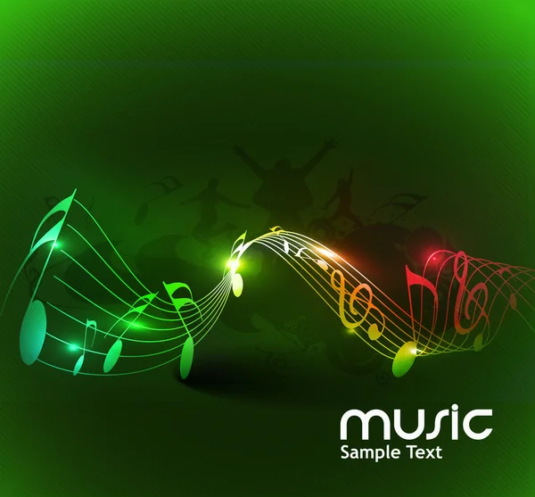 Abstract music dance background — Stock Vector