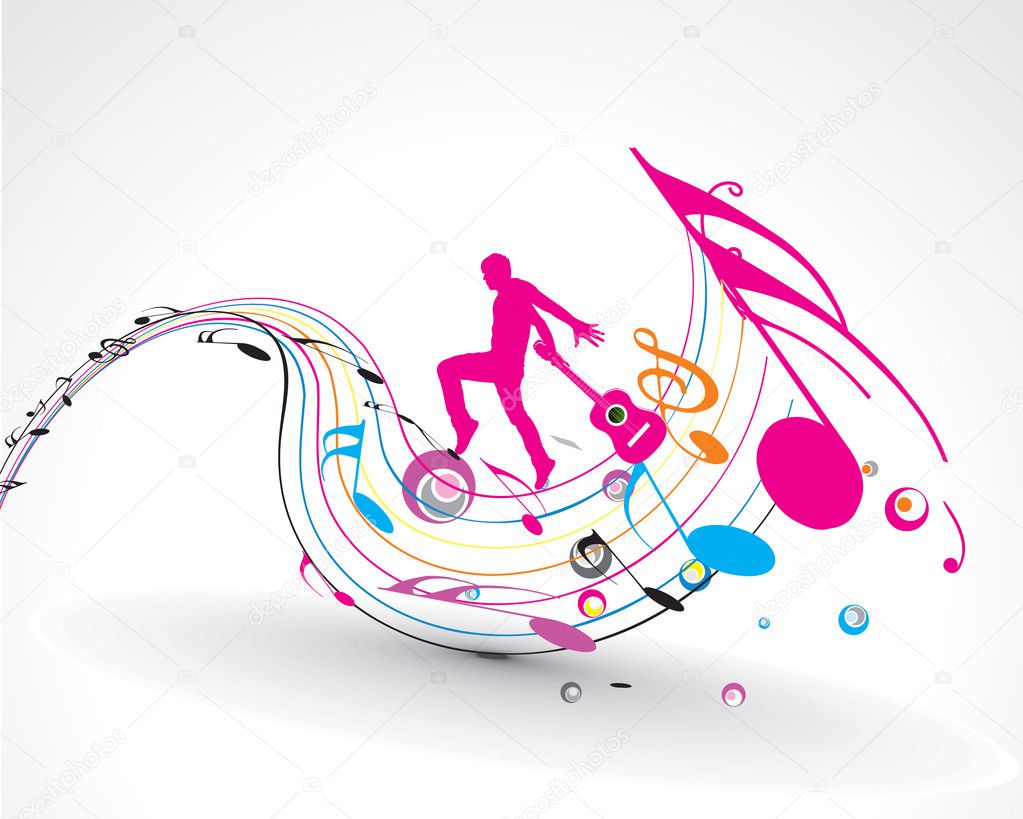 Abstract music dance background