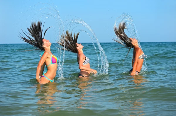 Chica agua diversión — Foto de Stock
