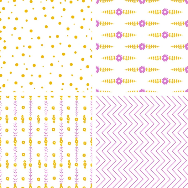 Modèle patchwork bébé sans couture — Image vectorielle